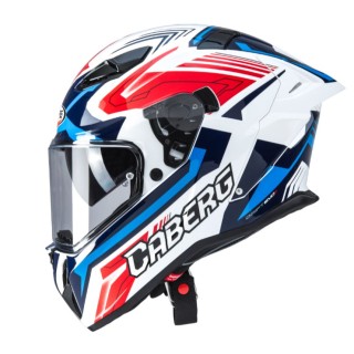 CABERG KASK INTEGRALNY Z BLENDĄ MODEL DRIFT EVO II JARAMA KOLOR BIAŁY/CZERWONY/NIEBIESKI ROZMIAR S (PINLOCK W ZESTAWIE)
