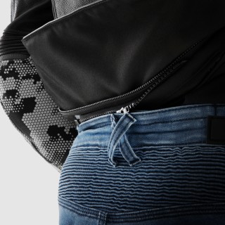 JEANSY MOTOCYKLOWE REBELHORN REVOLT WASHED BLUE MONOLAYER 34/34