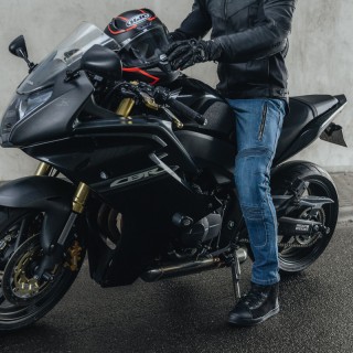 JEANSY MOTOCYKLOWE REBELHORN VANDAL DENIM BLACK 36/32