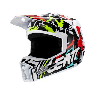 KASK MOTOCYKLOWY JUNIOR LEATT MOTO 3.5 ZEBRA L
