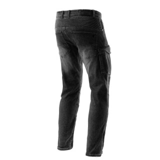 JEANSY MOTOCYKLOWE REBELHORN VANDAL WASHED BLACK MONOLAYER 38/32