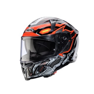 CABERG KASK INTEGRALNY AVALON X GURKHA KOLOR CZARNY/SZARY/POMARAŃCZOWY FLUO ROZMIAR M