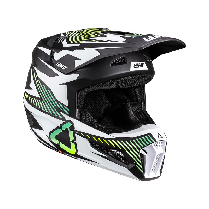 KASK MOTOCYKLOWY Z GOGLAMI JUNIOR LEATT KIT MOTO 3.5 STORM TEAL L