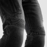 JEANSY MOTOCYKLOWE REBELHORN VANDAL WASHED BLACK MONOLAYER 38/34