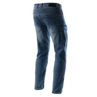 JEANSY MOTOCYKLOWE REBELHORN VANDAL WASHED BLUE MONOLAYER 40/32