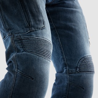 JEANSY MOTOCYKLOWE REBELHORN VANDAL WASHED BLUE MONOLAYER 32/32