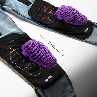 JEANSY MOTOCYKLOWE REBELHORN VANDAL WASHED BLUE MONOLAYER 36/32