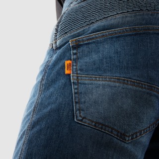 JEANSY MOTOCYKLOWE REBELHORN VANDAL WASHED BLUE MONOLAYER 40/32