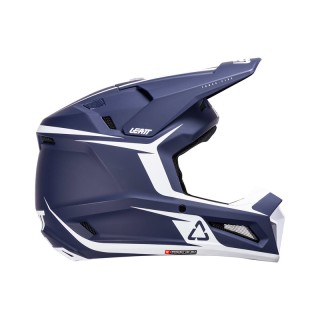 KASK MOTOCYKLOWY Z GOGLAMI LEATT KIT MOTO 3.5 BLUE M