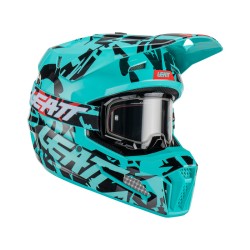 KASK MOTOCYKLOWY Z GOGLAMI LEATT KIT MOTO 3.5 FUEL L