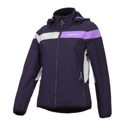 KENNY RACING KURTKA PRZECIWDESZCZOWA SOFTSHELL MODEL RACING WOMAN DAMSKA KOLOR NIEBIESKI/BIAŁY/FIOLETOWY ROZMIAR S