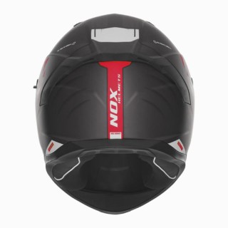 NOX KASK INTEGRALNY (FULL FACE) Z BLENDĄ N401 CROWER KOLOR CZARNY/CZERWONY MAT ROZMIAR L