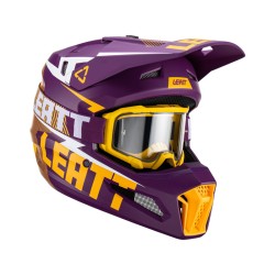 KASK MOTOCYKLOWY Z GOGLAMI LEATT KIT MOTO 3.5 INDIGO XL