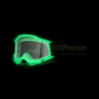 100 PROCENT GOGLE ACCURI 2 GLOW - CLEAR LENS - KOLOR SZARY/CZARNY SZYBKA PRZEŹROCZYSTA
