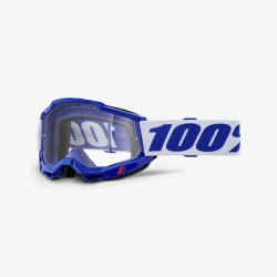 100 PROCENT GOGLE ACCURI 2 OTG BLUE - CLEAR LENS - KOLOR NIEBIESKI/BIAŁY SZYBKA PRZEŹROCZYSTA
