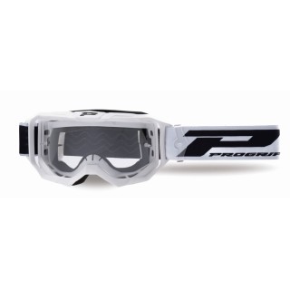 PROGRIP 2024/11 GOGLE PG3300-323 TR VISION KOLOR BIAŁY MAT (SZYBA PG3310 PRZEZROCZYSTA ANTISCRATCH, NO FOG, ANTI UV)