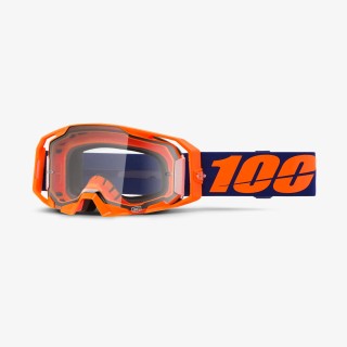 100 PROCENT GOGLE ARMATIC NEON ORANGE - CLEAR LENS - KOLOR POMARAŃCZOWY/FIOLETOWY SZYBA PRZEŹROCZYSTA