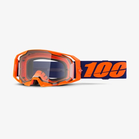 100 PROCENT GOGLE ARMATIC NEON ORANGE - CLEAR LENS - KOLOR POMARAŃCZOWY/FIOLETOWY SZYBA PRZEŹROCZYSTA