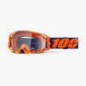 100 PROCENT GOGLE ARMATIC NEON ORANGE - CLEAR LENS - KOLOR POMARAŃCZOWY/FIOLETOWY SZYBA PRZEŹROCZYSTA