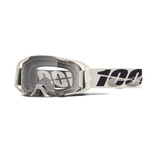 100 PROCENT GOGLE ARMATIC PITCH - CLEAR LENS - KOLOR SZARY/CZARNY SZYBA PRZEŹROCZYSTA