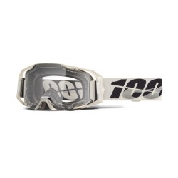 100 PROCENT GOGLE ARMATIC PITCH - CLEAR LENS - KOLOR SZARY/CZARNY SZYBA PRZEŹROCZYSTA