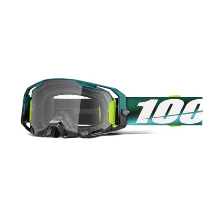 100 PROCENT GOGLE ARMATIC POLARITY - CLEAR LENS - KOLOR ZIELONY/BIAŁY SZYBA PRZEŹROCZYSTA