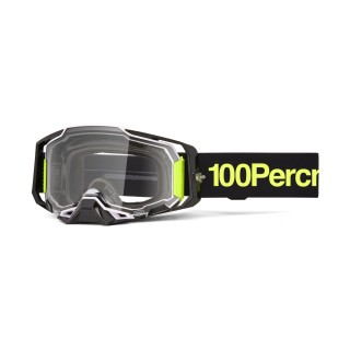 100 PROCENT GOGLE ARMEGA ORBAN - CLEAR LENS - KOLOR CZARNY/ŻÓŁTY SZYBKA PRZEŹROCZYSTA