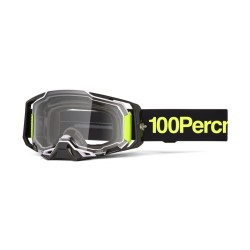 100 PROCENT GOGLE ARMEGA ORBAN - CLEAR LENS - KOLOR CZARNY/ŻÓŁTY SZYBKA PRZEŹROCZYSTA