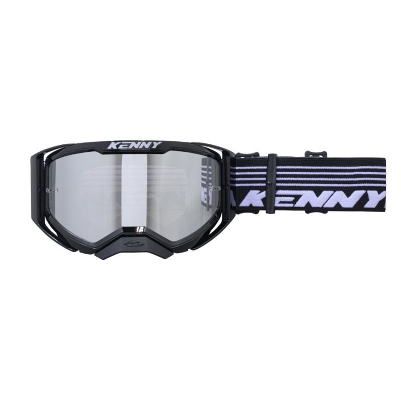 KENNY RACING GOGLE MODEL PERFORMANCE LEVEL 1 BLACK - CLEAR LENS - KOLOR CZARNY/BIAŁY SZYBKA PRZEŹROCZYSTA