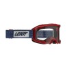 LEATT GOGLE VELOCITY 4.0 MTB GOGGLE CHILLI LENS CLEAR 83% - KOLOR BORDOWY/GRANATOWY SZYBKA PRZEŹROCZYSTA