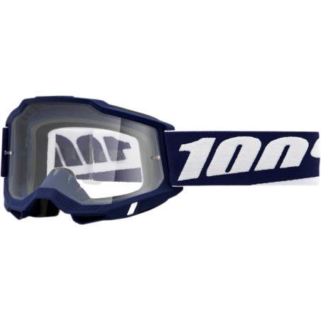 100 PROCENT GOGLE ACCURI 2 MIFFLIN - CLEAR LENS - KOLOR GRANATOWY/BIAŁY SZYBKA PRZEŹROCZYSTA