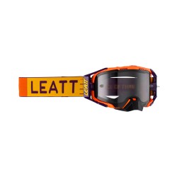 LEATT GOGLE VELOCITY 6.5 GOGGLE INDIGO LIGHT GREY 58% - KOLOR POMARAŃCZOWY/CZARNY SZYBKA DYMIONE LUSTRO SZARA