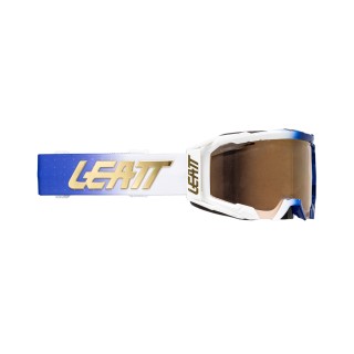 LEATT GOGLE ROWEROWE VELOCITY 5.0 MTB IRIZ GOGGLE ULTRABLUE BRONZE 68% - KOLOR BIAŁY/GRANATOWY SZYBKA LUSTRZANA BRĄZOWA