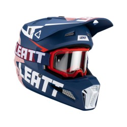 KASK MOTOCYKLOWY Z GOGLAMI LEATT KIT MOTO 3.5 ROYAL XL
