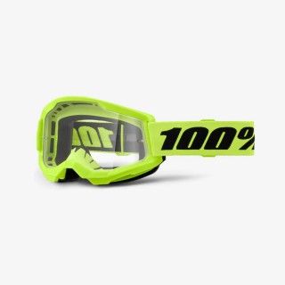 100 PROCENT GOGLE STRATA 2 YOUTH JUNIOR YELLOW - CLEAR LENS - KOLOR ŻÓŁTY SZYBKA PRZEŹROCZYSTA