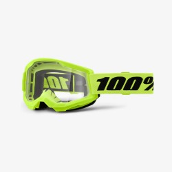100 PROCENT GOGLE STRATA 2 YOUTH JUNIOR YELLOW - CLEAR LENS - KOLOR ŻÓŁTY SZYBKA PRZEŹROCZYSTA