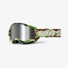 100 PROCENT GOGLE STRATA 2 WAR CAMO - MIRROR SILVER LENS - KOLOR CAMOUFLAGE SZYBKA SREBRNE LUSTRO