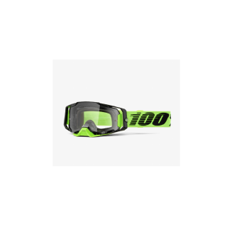 100 PROCENT GOGLE ARMEGA NEON YELLOW - CLEAR LENS - KOLOR ŻÓŁTY FLUO/CZARNY SZYBKA PRZEŹROCZYSTA