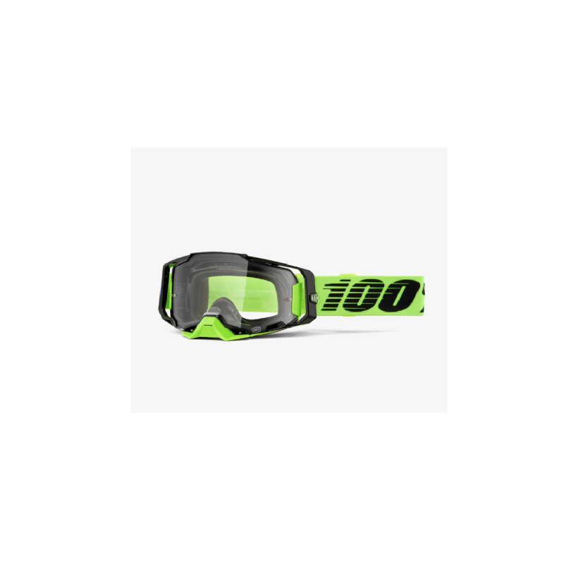 100 PROCENT GOGLE ARMEGA NEON YELLOW - CLEAR LENS - KOLOR ŻÓŁTY FLUO/CZARNY SZYBKA PRZEŹROCZYSTA