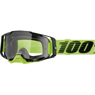 100 PROCENT GOGLE ARMEGA NEON YELLOW - CLEAR LENS - KOLOR ŻÓŁTY FLUO/CZARNY SZYBKA PRZEŹROCZYSTA