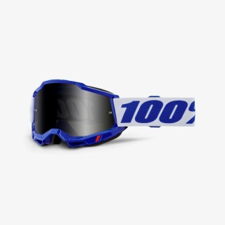 100 PROCENT GOGLE ACCURI 2 ENDURO MOTO BLUE - SMOKE LENS - KOLOR NIEBIESKI/BIAŁY SZYBKA PRZYCIEMNIANA