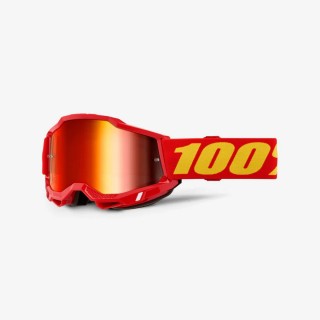 100 PROCENT GOGLE ACCURI 2 RED - MIRROR RED LENS KOLOR CZERWONYY/ŻÓŁTY SZYBA CZERWONE LUSTRO