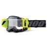 100 PROCENT GOGLE ACCURI 2 FORECAST ROLL-OFF BLACK - KOLOR CZARNY/SZARY/ŻÓŁTY FLUO SZYBKA PRZEŹROCZYSTA