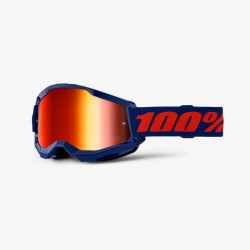 100 PROCENT GOGLE STRATA 2 NAVY - MIRROR RED LENS - KOLOR GRANATOWY/CZERWONY SZYBKA CZERWONE LUSTRO