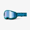 100 PROCENT GOGLE STRATA 2 STONE - MIRROR BLUE LENS - KOLOR MORSKI SZYBKA NIEBIESKIE LUSTRO