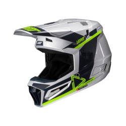 KASK MOTOCYKLOWY Z GOGLAMI LEATT KIT MOTO 3.5 STEEL S