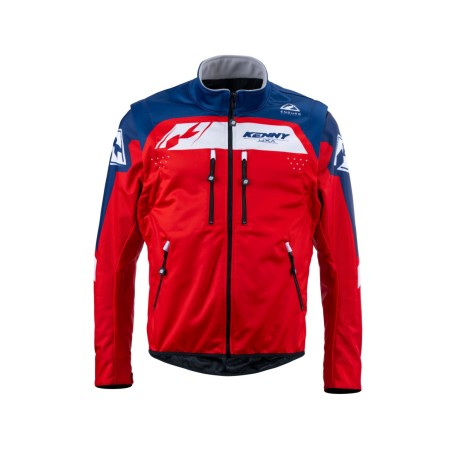 KENNY RACING KURTKA ADVENTURE/ENDURO MODEL SOFTSHELL RED KOLOR CZERWONY/NIEBIESKI/BIAŁY ROZMIAR XXL