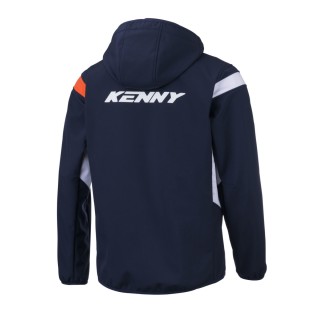 KENNY RACING KURTKA PRZECIWDESZCZOWA SOFTSHELL MODEL RACING KOLOR NIEBIESKI/BIAŁY/POMARAŃCZOWY ROZMIAR M