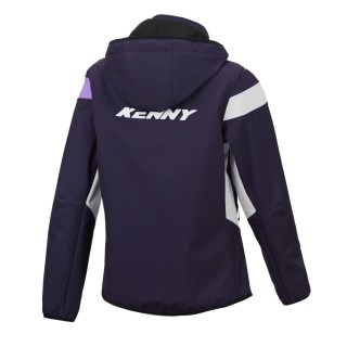 KENNY RACING KURTKA PRZECIWDESZCZOWA SOFTSHELL MODEL RACING WOMAN DAMSKA KOLOR NIEBIESKI/BIAŁY/FIOLETOWY ROZMIAR S