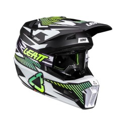 KASK MOTOCYKLOWY Z GOGLAMI LEATT KIT MOTO 3.5 STORM TEALM
